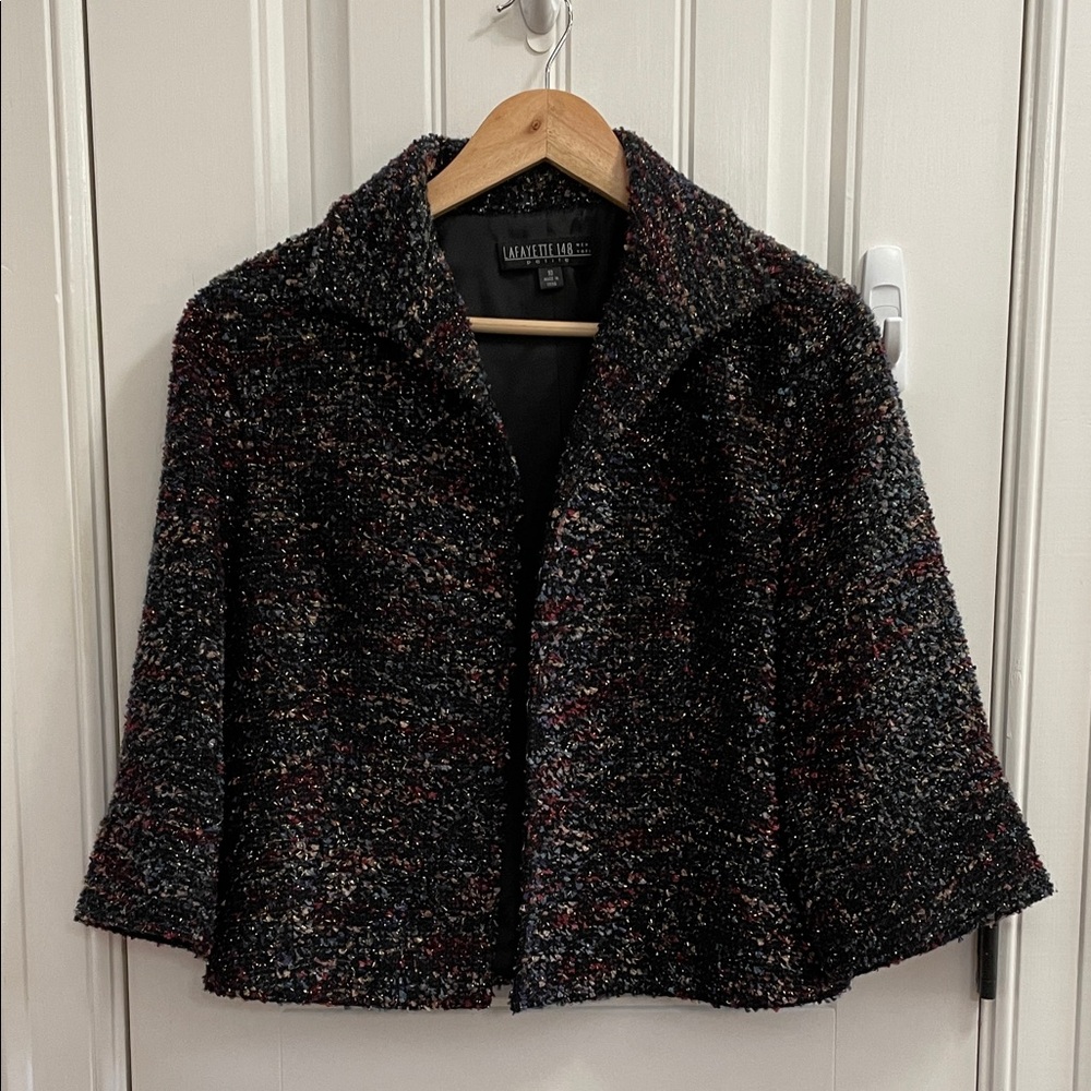 Lafayette 148 New York Multicolor Tweed Bolero Jacket